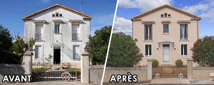 avant-et-apres-dune-renovation-de-facade-protect toiture
